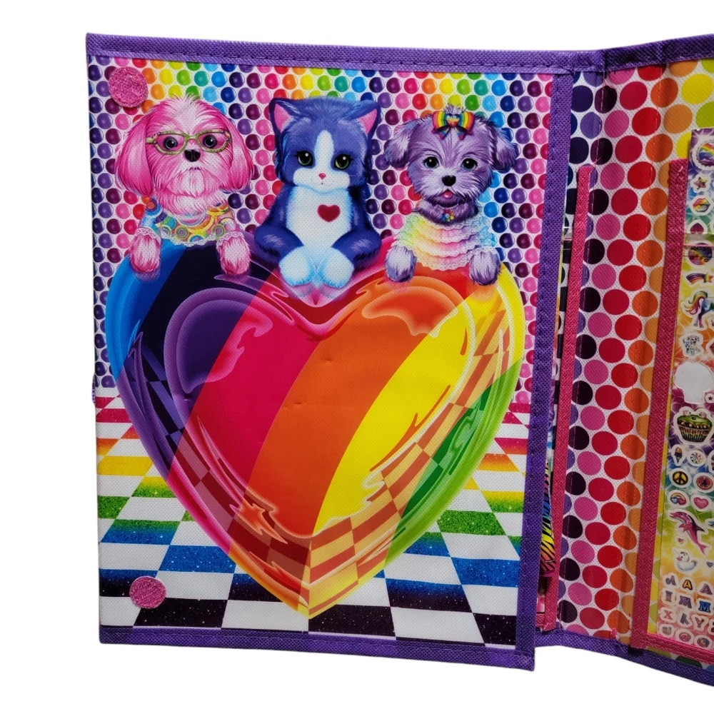 LISA FRANK Tikanni Trifold Portfolio Binder Carrying Case